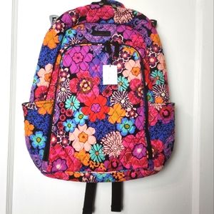 Vera Bradley Laptop Backpack Floral Fiesta
